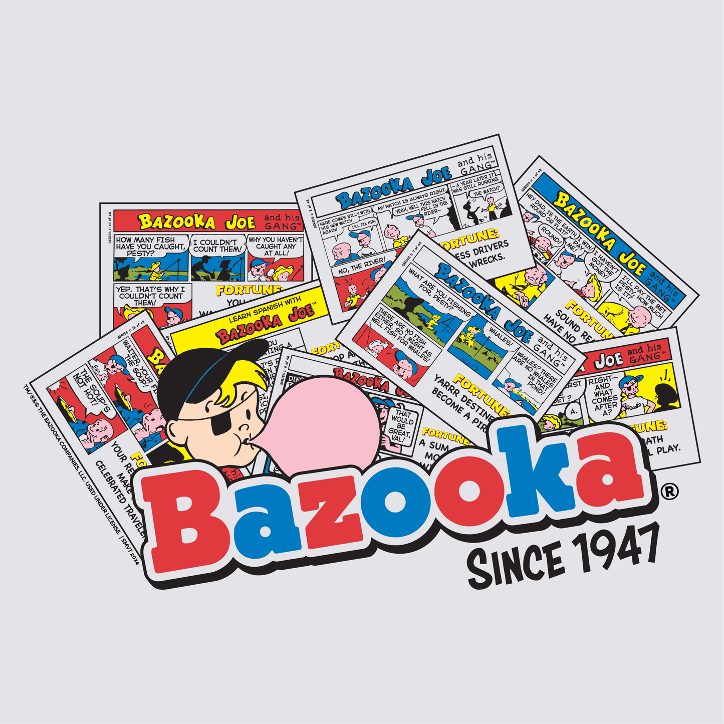 Bazooka® Joe Retro Comics Since 1947 Tee