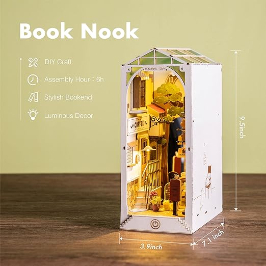 DIY Miniature House Book Nook Kit: Sunshine Town – Sweet Memories