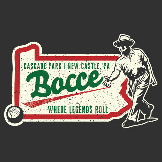 Cascade Park Where Legends Roll Bocce Tee