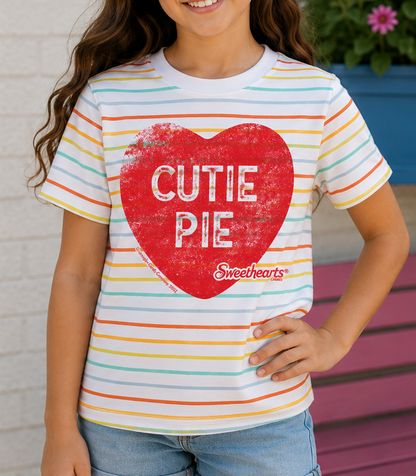 Sweethearts® Cutie Pie Striped Tee - Youth