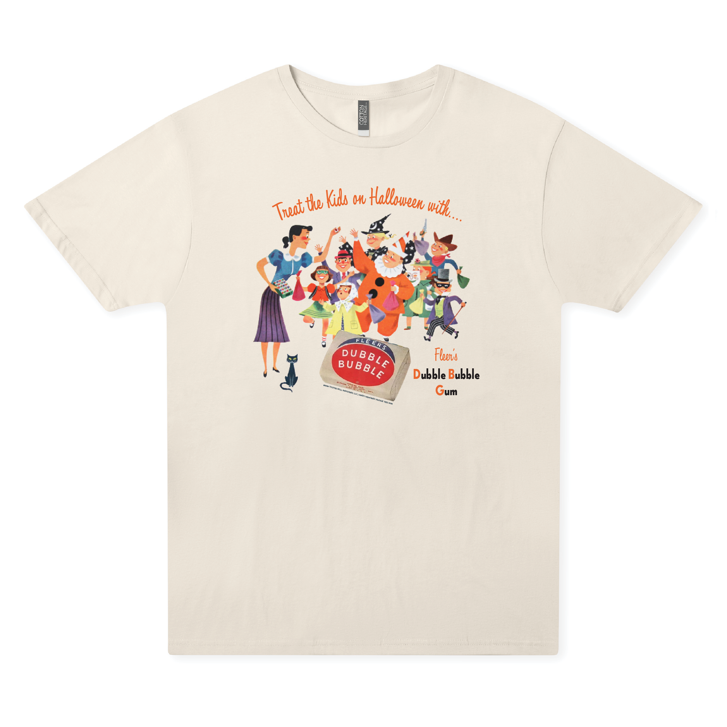 PREORDER | Dubble Bubble® Treat the Kids on Halloween Tee | Vintage-Inspired T-Shirt | Fall Halloween Trick-or-Treat Apparel