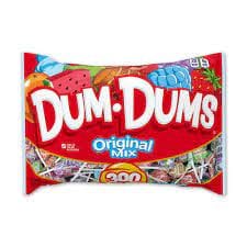 Dum Dum Lollipop 300ct, 51oz Bag