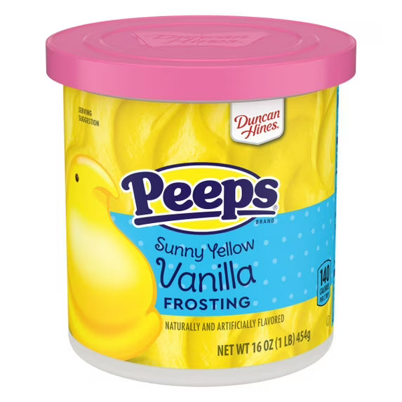 Duncan Hines Peeps Sunny Yellow Frosting 16oz