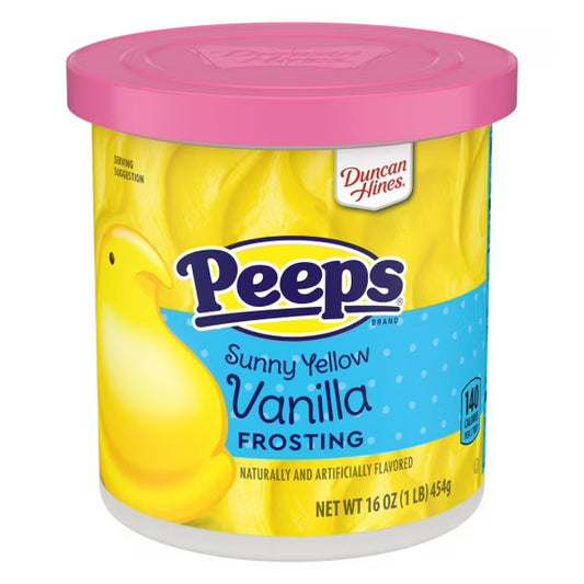 Duncan Hines Peeps Sunny Yellow Frosting 16oz