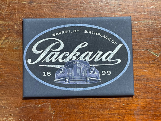 Packard® Car Navy Tonal Vintage Magnet