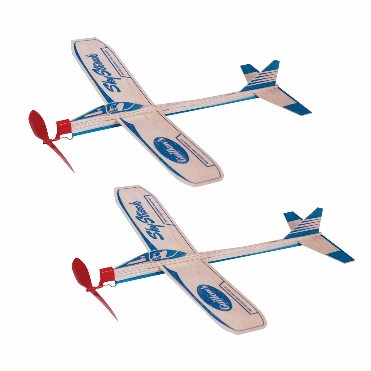 Sky Streak Balsa Wood Gliders - 2 Pack