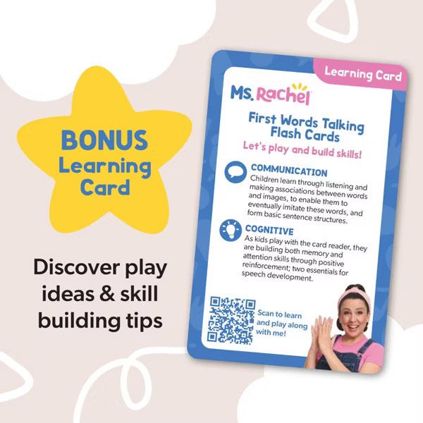 Ms. Rachel First Words Talking Flashcards
