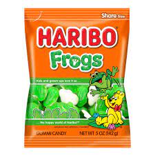Haribo Peg Bag Frogs 5oz
