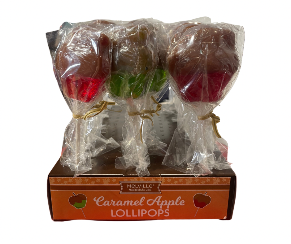 Candy Dipped Fall Caramel Apple Lollipop