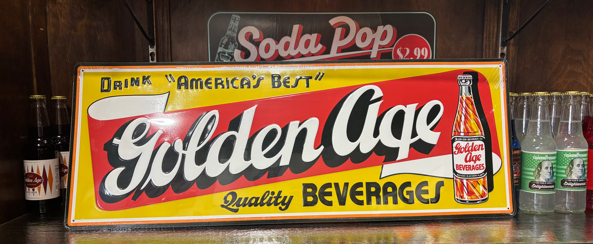 Golden Age Beverage - Metal  Sign Plaque