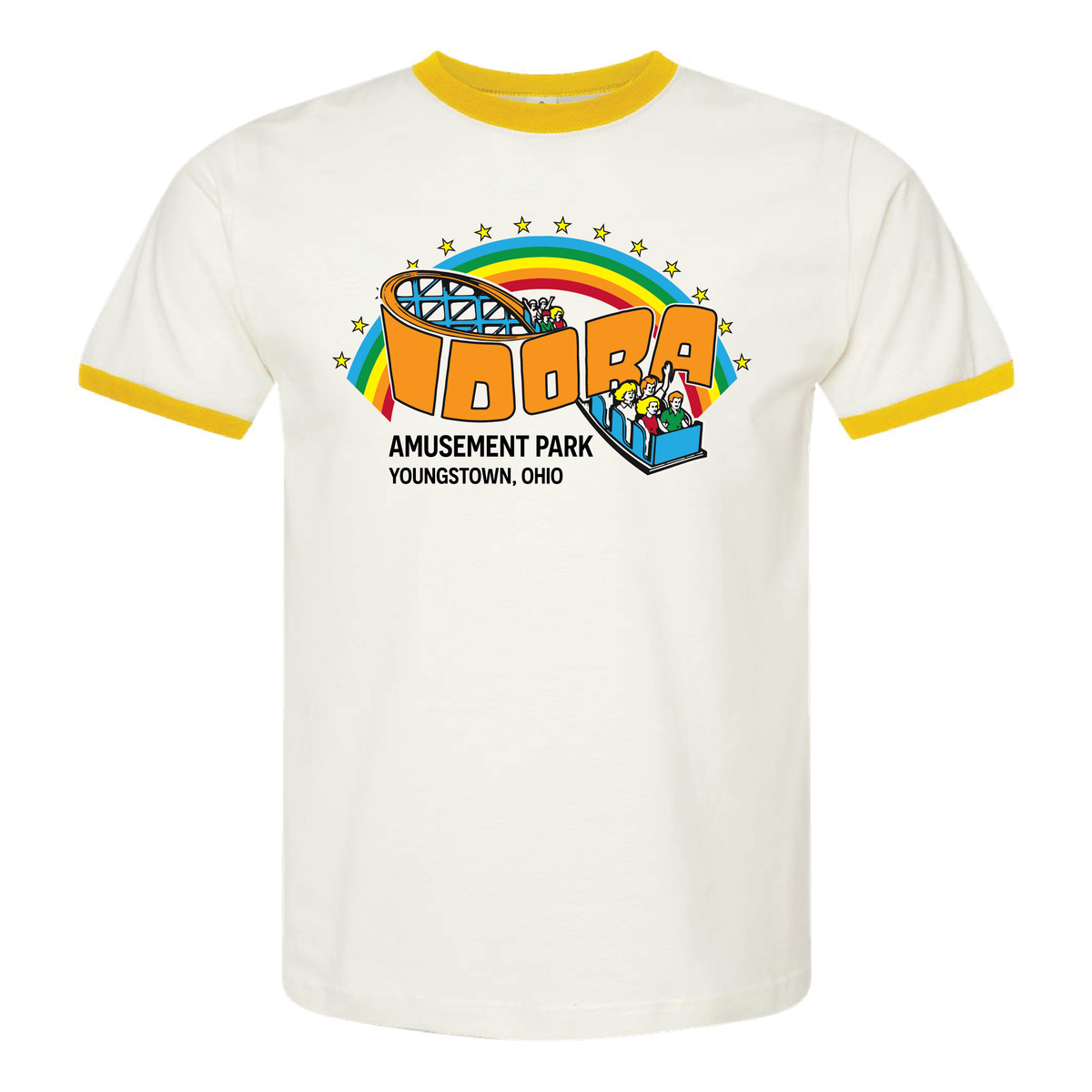 Idora Park Rainbow Ringer Tee  - Limited Edition
