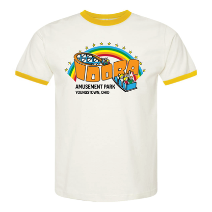 Idora Park Rainbow Ringer Tee  - Limited Edition