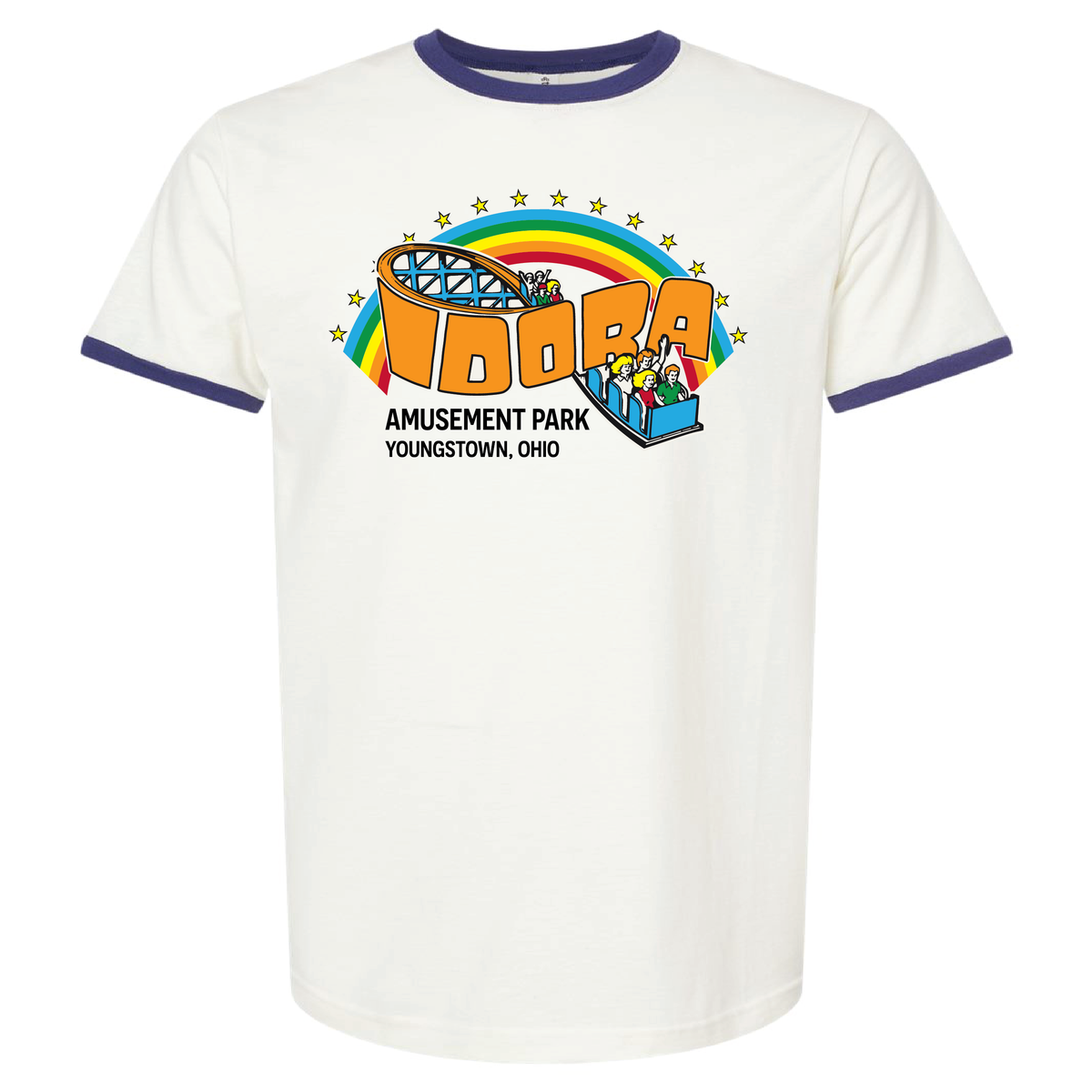 Idora Park Rainbow Ringer Tee  - Limited Edition