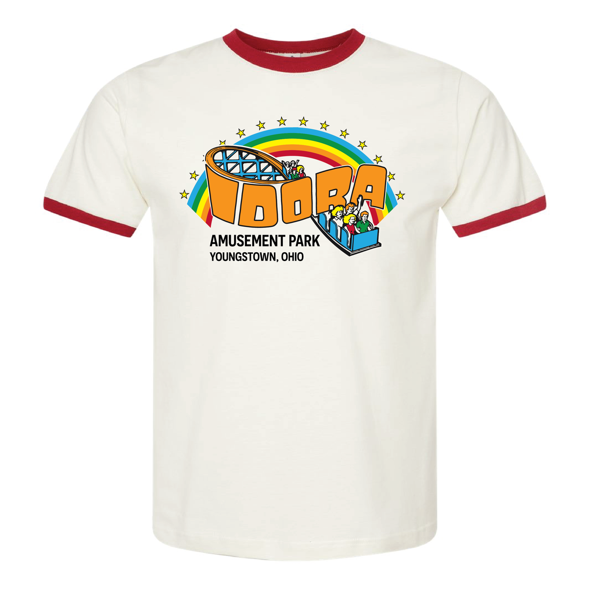 Idora Park Rainbow Ringer Tee  - Limited Edition