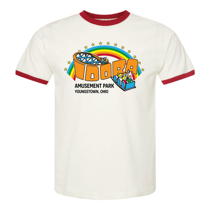 Idora Park Rainbow Ringer Tee  - Limited Edition