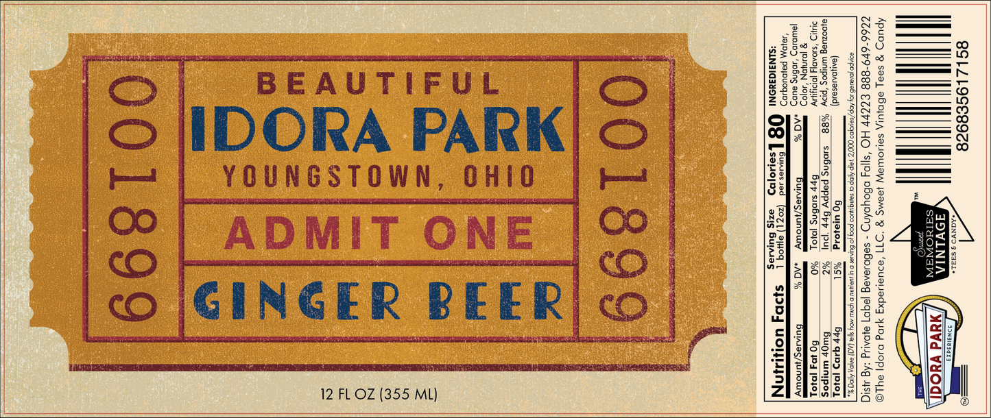 the Idora Park Experience Ginger Beer Soda