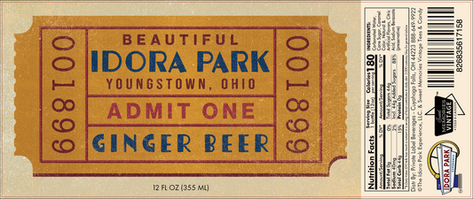 the Idora Park Experience Ginger Beer Soda