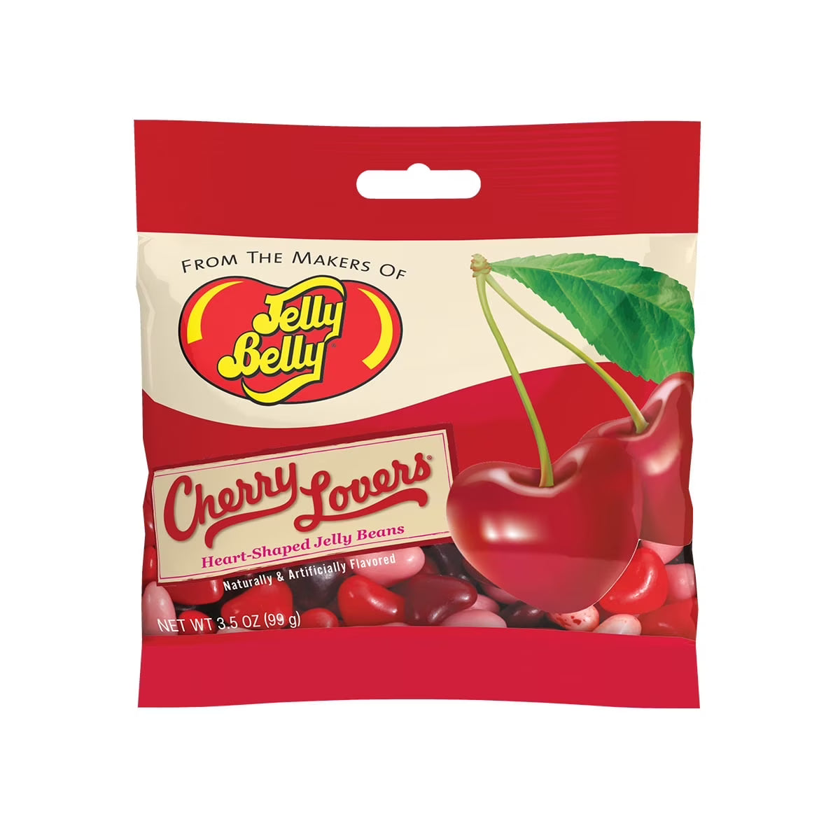 Jelly Belly Cherry Lovers Hearts 3.5oz