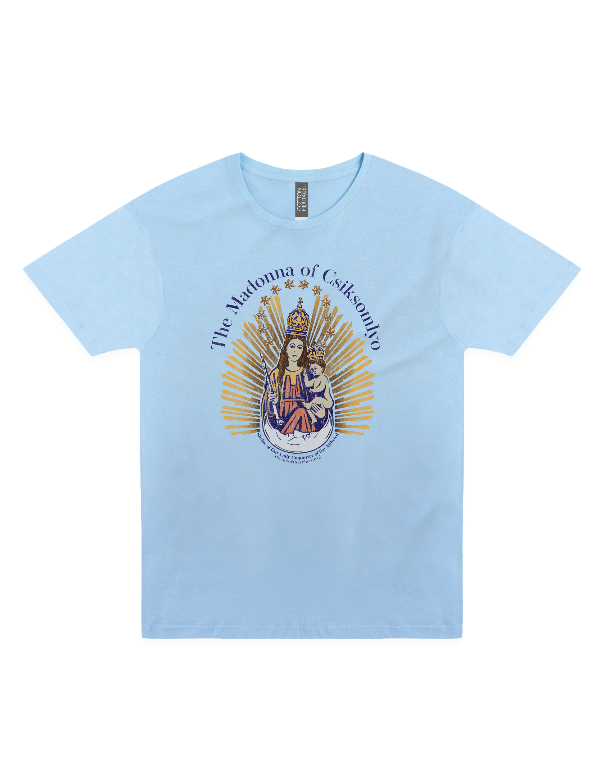 madonna of csiksomlyo shrine of our lady comforter of the afflicted catholic religious graphic t shirt unisex faith apparel
