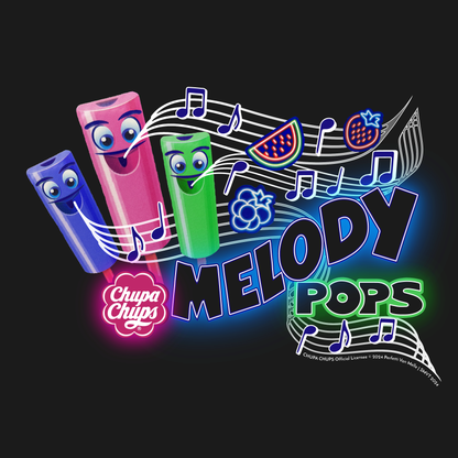 Chupa Chups Melody Pops Neon Character Tee
