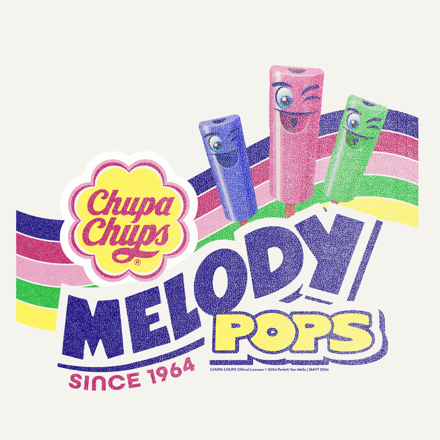Chupa Chups Melody Pops '64 Retro Ringer Tee