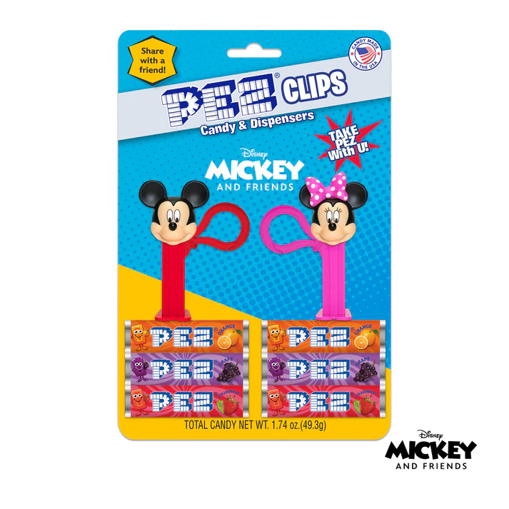 PEZ Mickey and Friends Clips