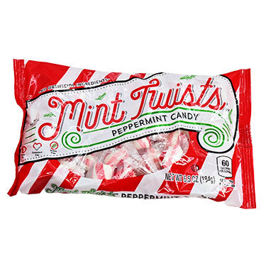 Mint Twists Red and White Peg Bag 6.5oz