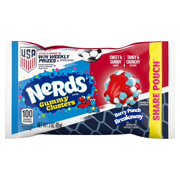 Nerds Gummy Clusters Berry Punch Breakaway 3oz