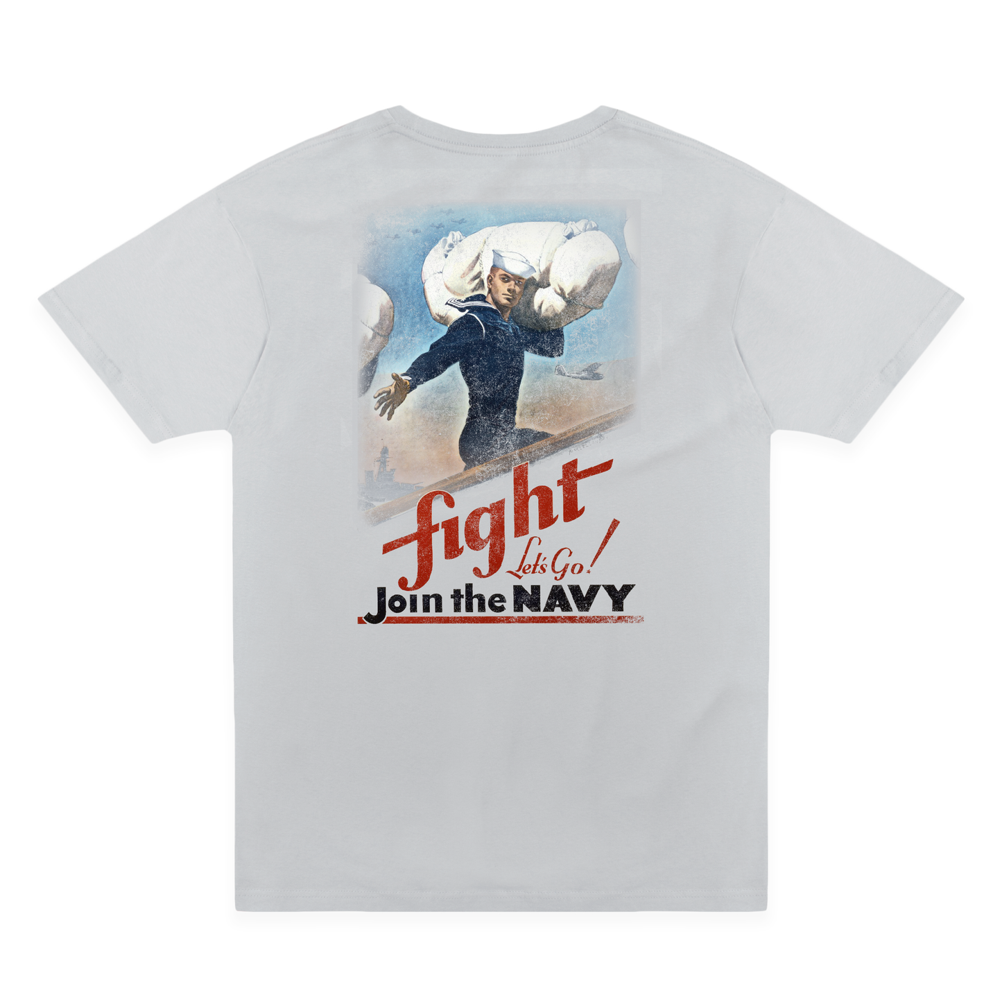 America's Navy Fight Let's Go! Vintage U.S. Navy Poster Tee