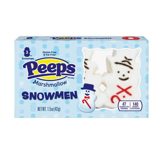 Peeps 3ct Marshmallow Snowmen 1.5oz