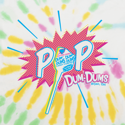 POP! Retro Dum Dums Tie-Dye Long Sleeve Tee