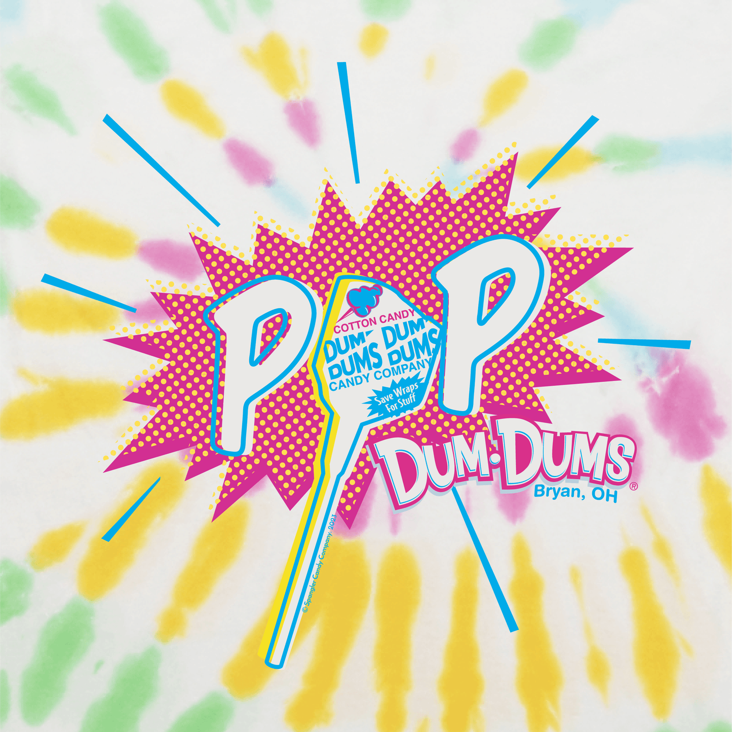 POP! Retro Dum Dums Tie-Dye Hoodie