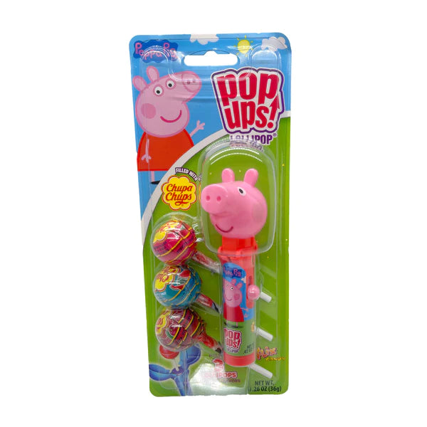 Pop Ups Peppa Pig Lollipop Blister Pack 1.26oz