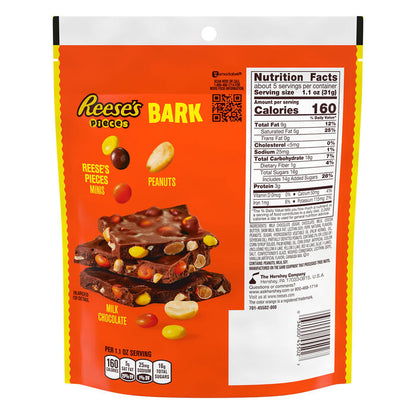 Reese's Pieces Bark w/ Reeses Pieces Minis & Peanuts Pouch 6oz