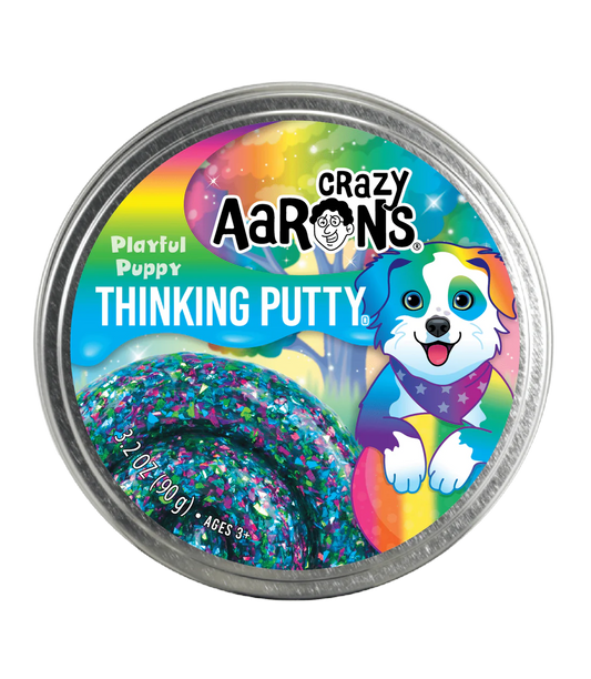 Playful Puppy Putty Pets- Full Size 4" Thinking Putty Tin