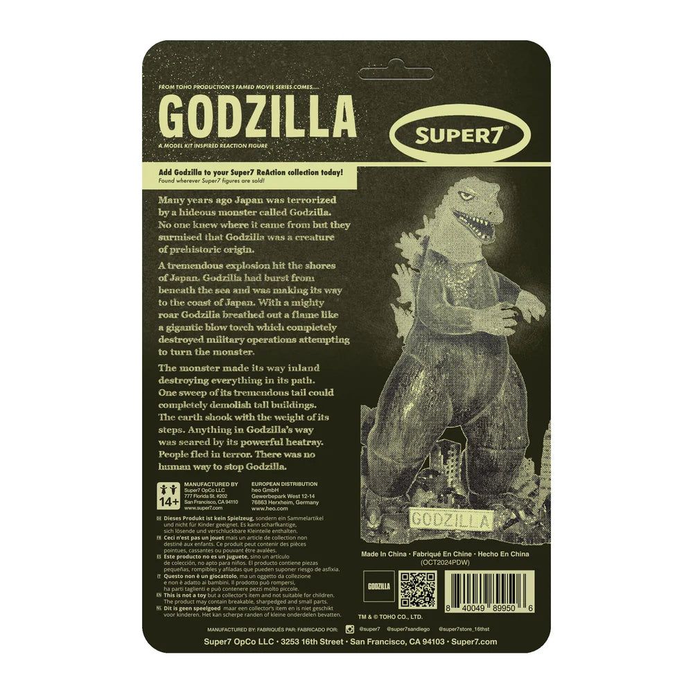 Toho Reaction Figures- Godzilla Model Kit (Glow)
