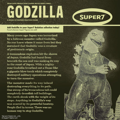 Toho Reaction Figures- Godzilla Model Kit (Glow)