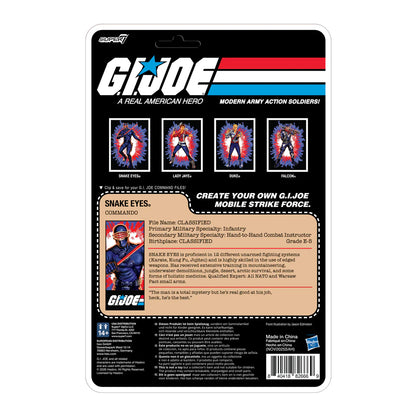 G.I. Joe ReAction+ Figures Wave 8- Snake Eyes (America's 250th Anniversary)