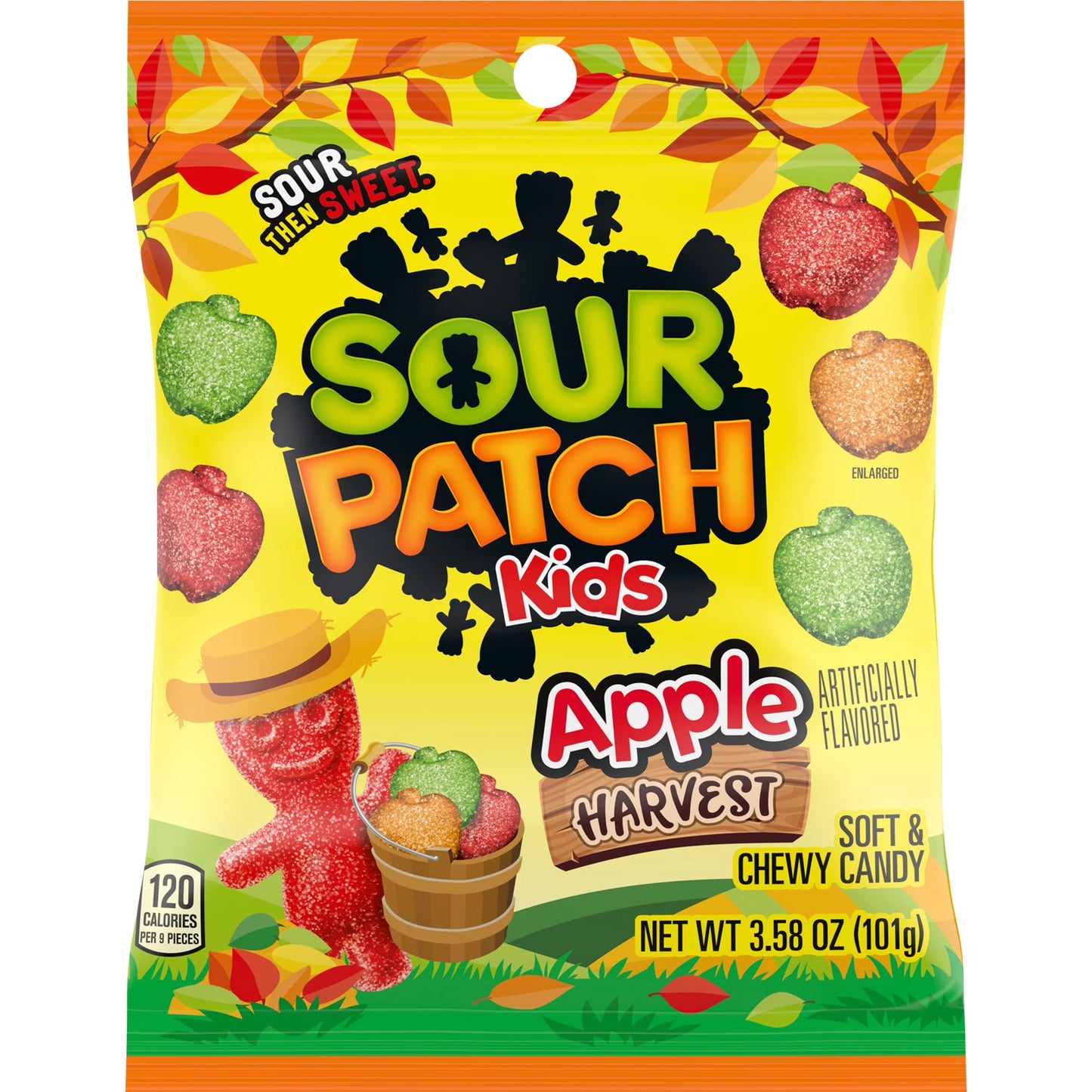 Sour Patch Kids Halloween Apple Harvest Mix Bag 3.58oz