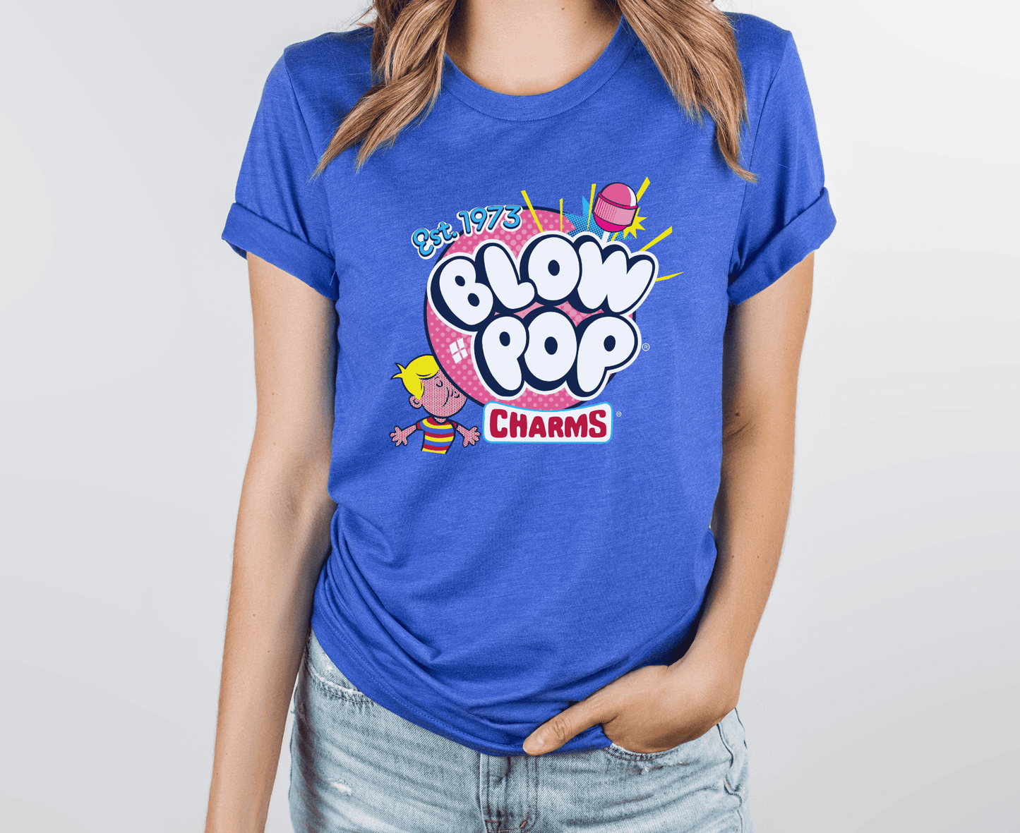 Blow POP Retro Charms Tee | Pop Art Inspired Vintage Unisex Shirt