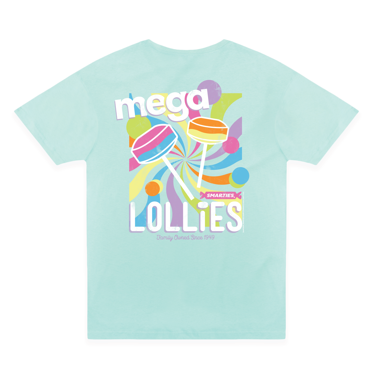 Smarties Mega Lollies Groovy Pastel Tee