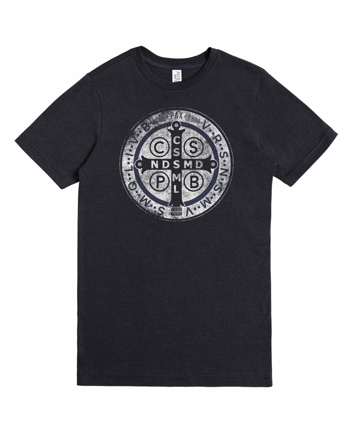 The Medal of Saint Benedict Unisex Shirt - Heather Black