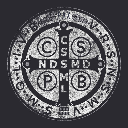 The Medal of Saint Benedict Unisex Shirt - Heather Black