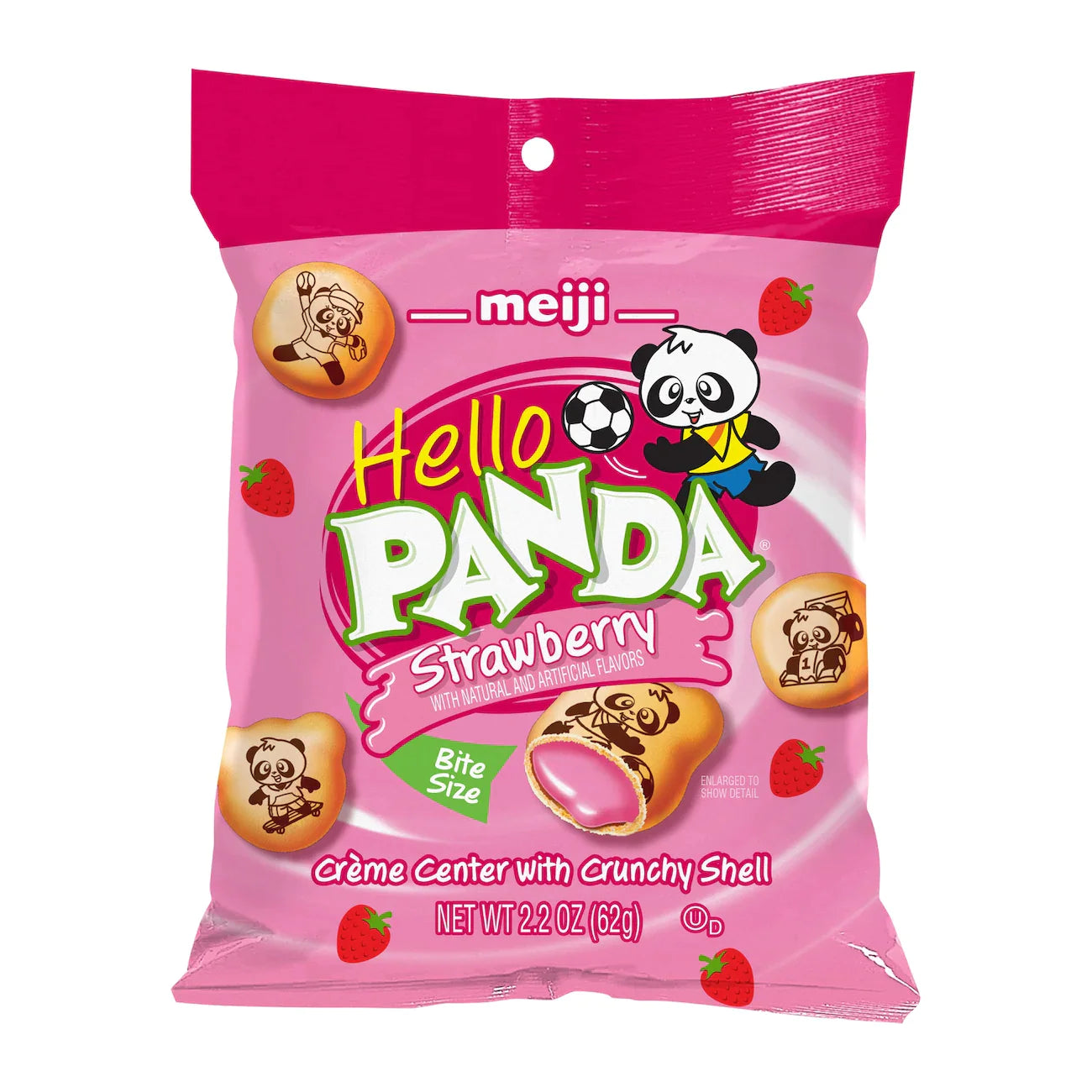 Hello Panda Peg Bag- Strawberry