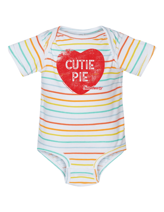 Infant Sweethearts Cutie Pie Striped Onesie