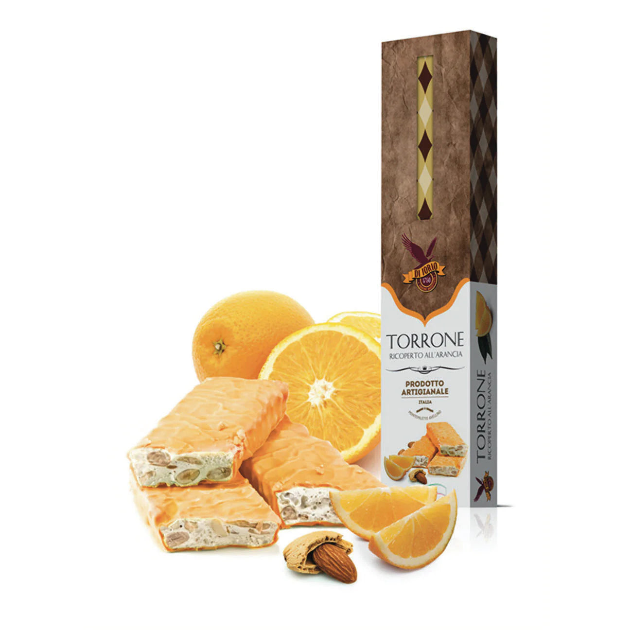 Torrone Soft Almond Nougat Orange Coated