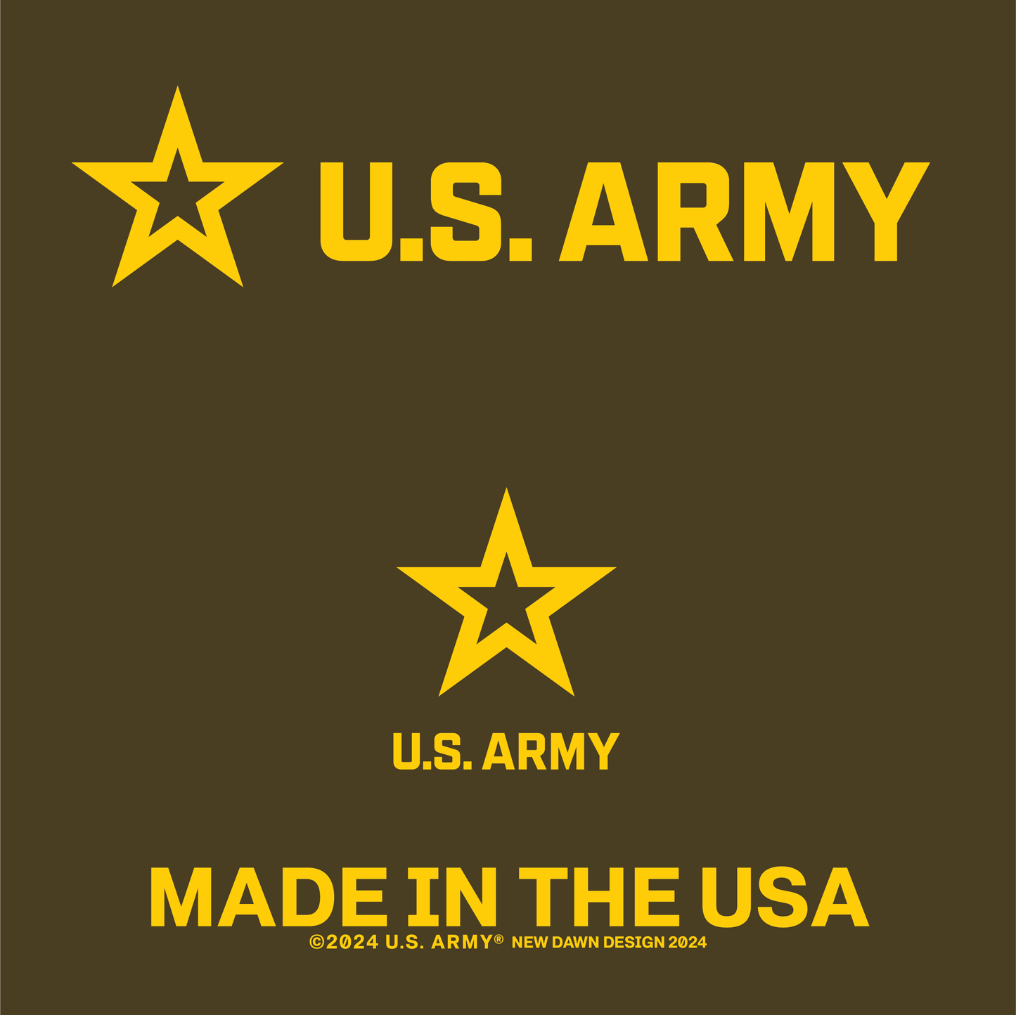 U.S. Army Logo Tee - Front & Back Print