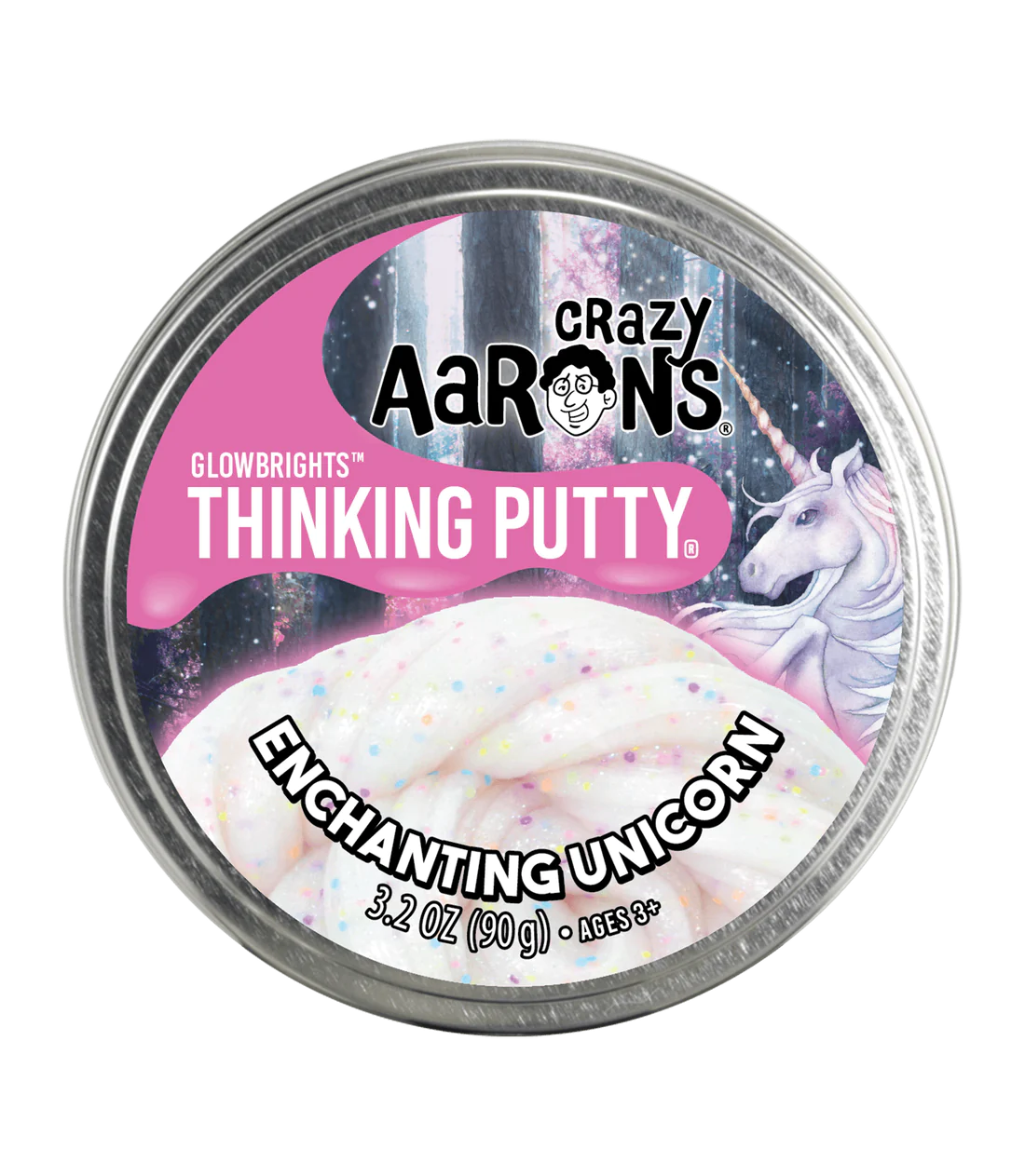 Enchanting Unicorn- Full Size 4" Thinking Putty Tin