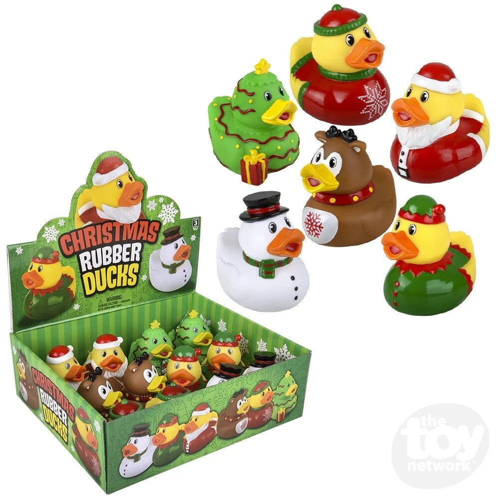 Christmas Rubber Ducks 3.5"