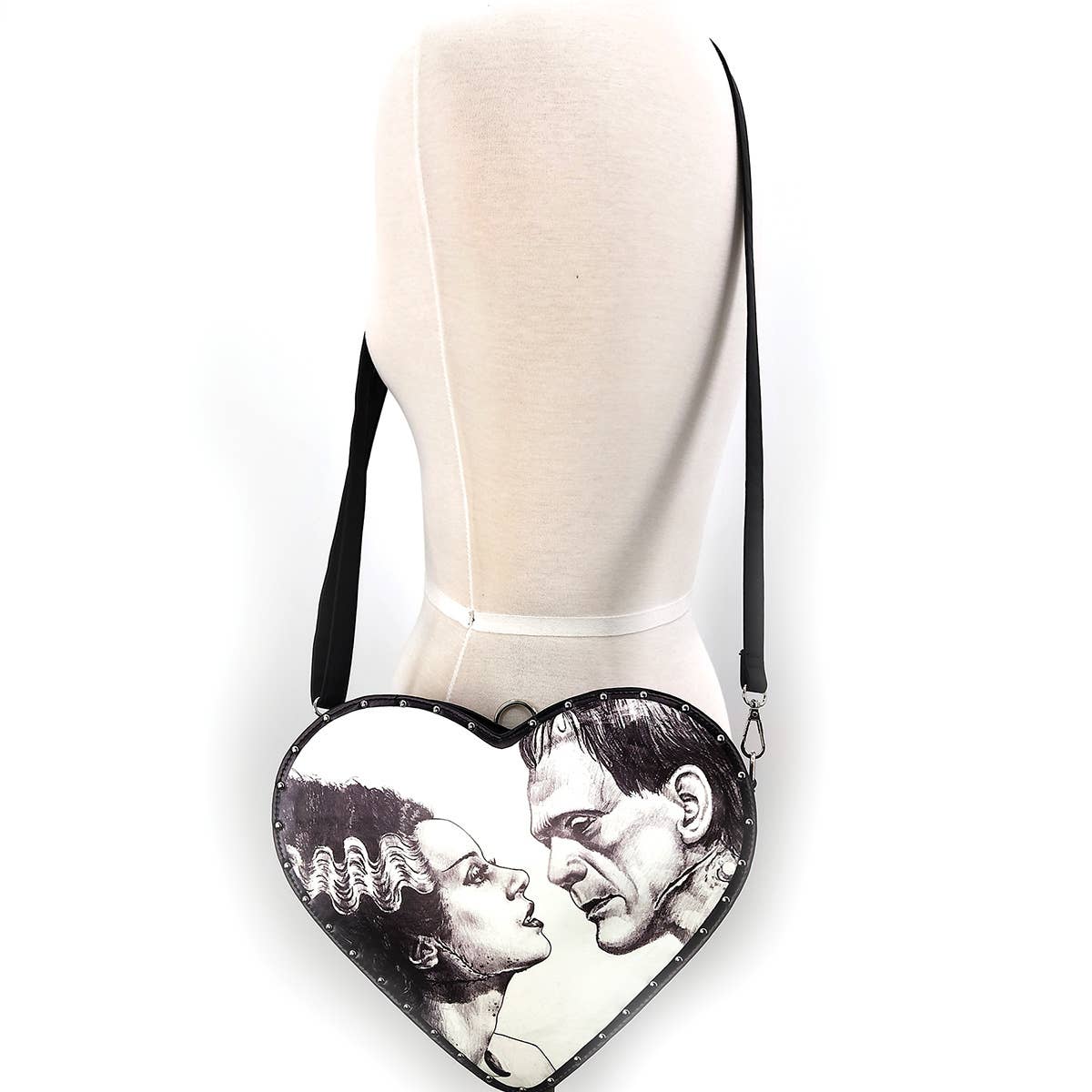 Glow in the Dark Heart Shape Frank with Bride Backpack